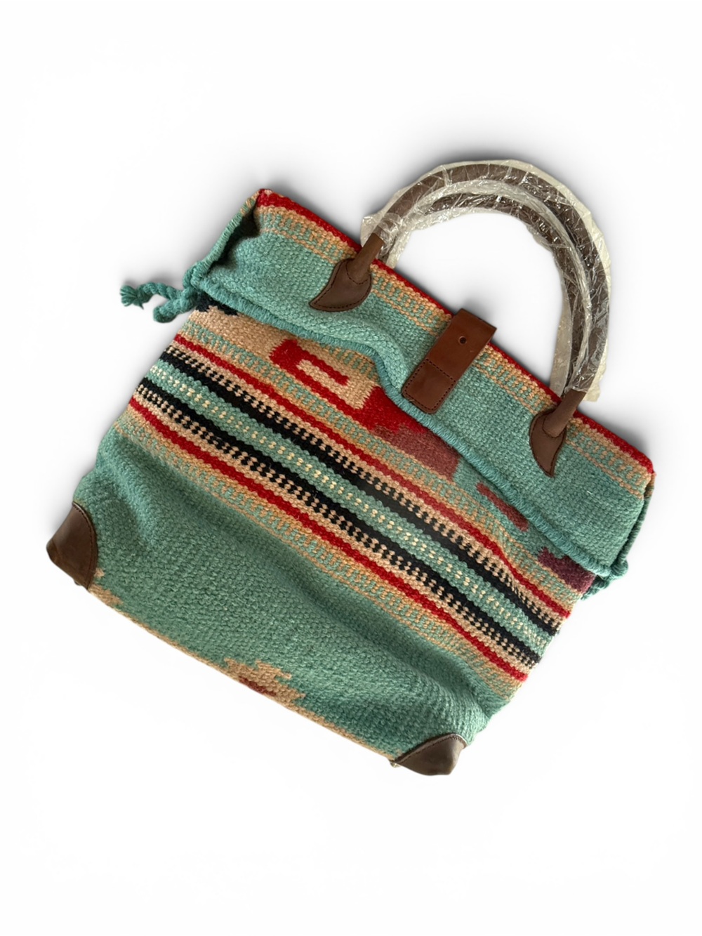 AmeriLeather serape blanket large tote satchel NWT - Picture 2 of 8